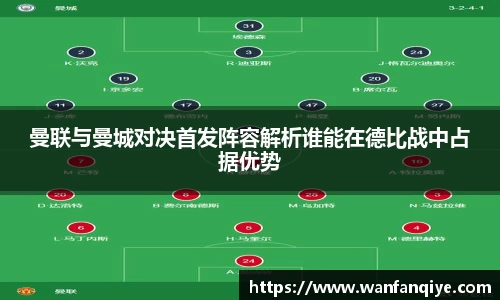 曼联与曼城对决首发阵容解析谁能在德比战中占据优势